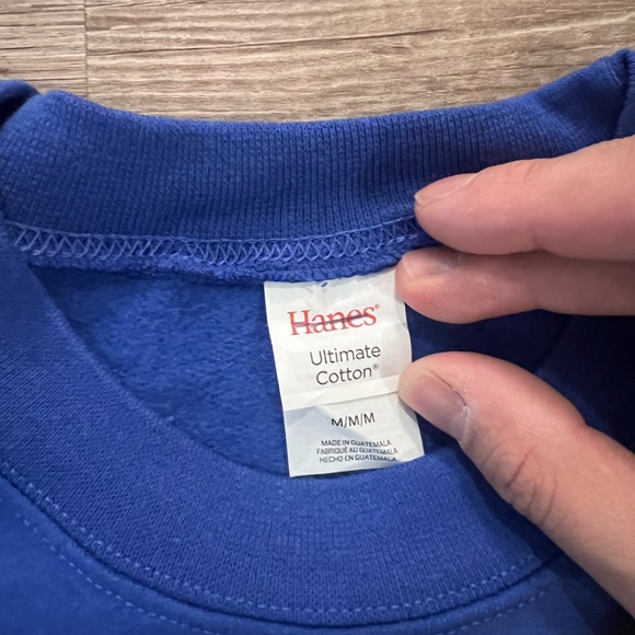 Spraypainted Crewneck -Blue - Picture 3 of 3